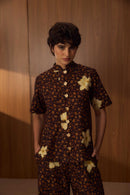 Camisa Gola Padre Onça Floral