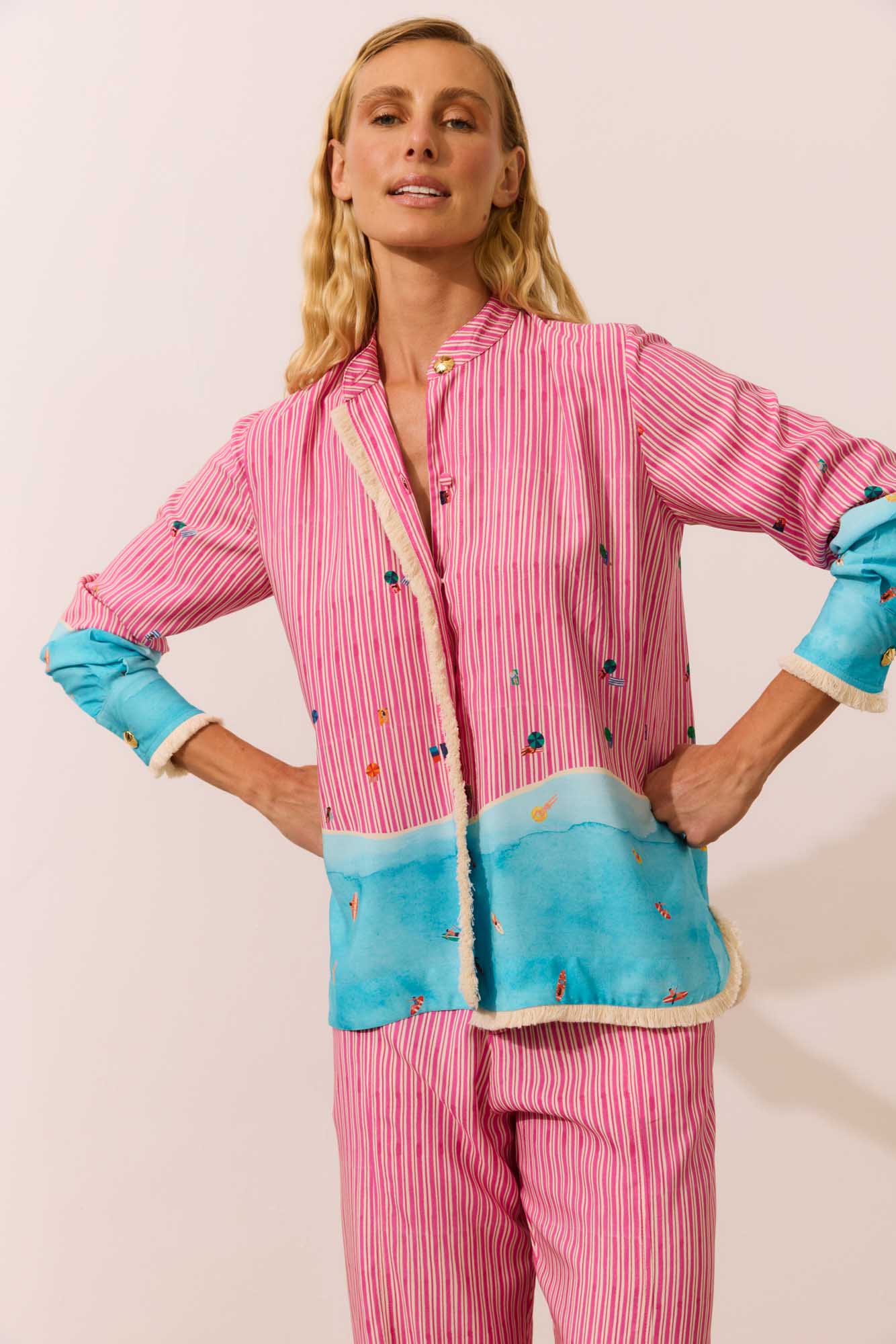 Camisa Franjas Plage