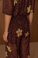 Calça Tule Onça Floral