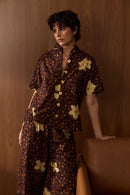 Camisa Gola Padre Onça Floral