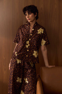 Camisa Gola Padre Onça Floral