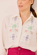 Camisa Branco Lótus