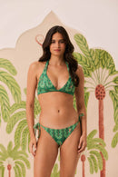 Bikini Top Bay + Calcinha Lacinho Coqueiral Verde