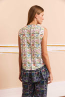Blusa Babado Ponto Cruz