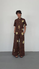 Calça Pantalona Onça Floral