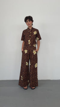 Calça Pantalona Onça Floral