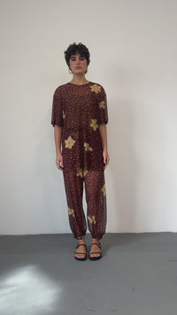 Tshirt Tule Onça Floral