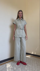 Blusa Cinto Verde Musgo