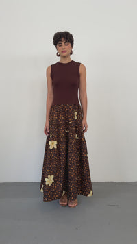 Vestido Mix Onça Floral