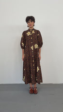Vestido MG Bufante Onça Floral