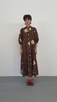 Vestido MG Bufante Onça Floral
