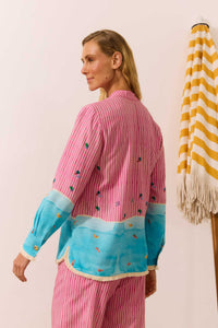 Camisa Franjas + Calça Plage