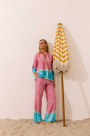 Camisa Franjas + Calça Plage