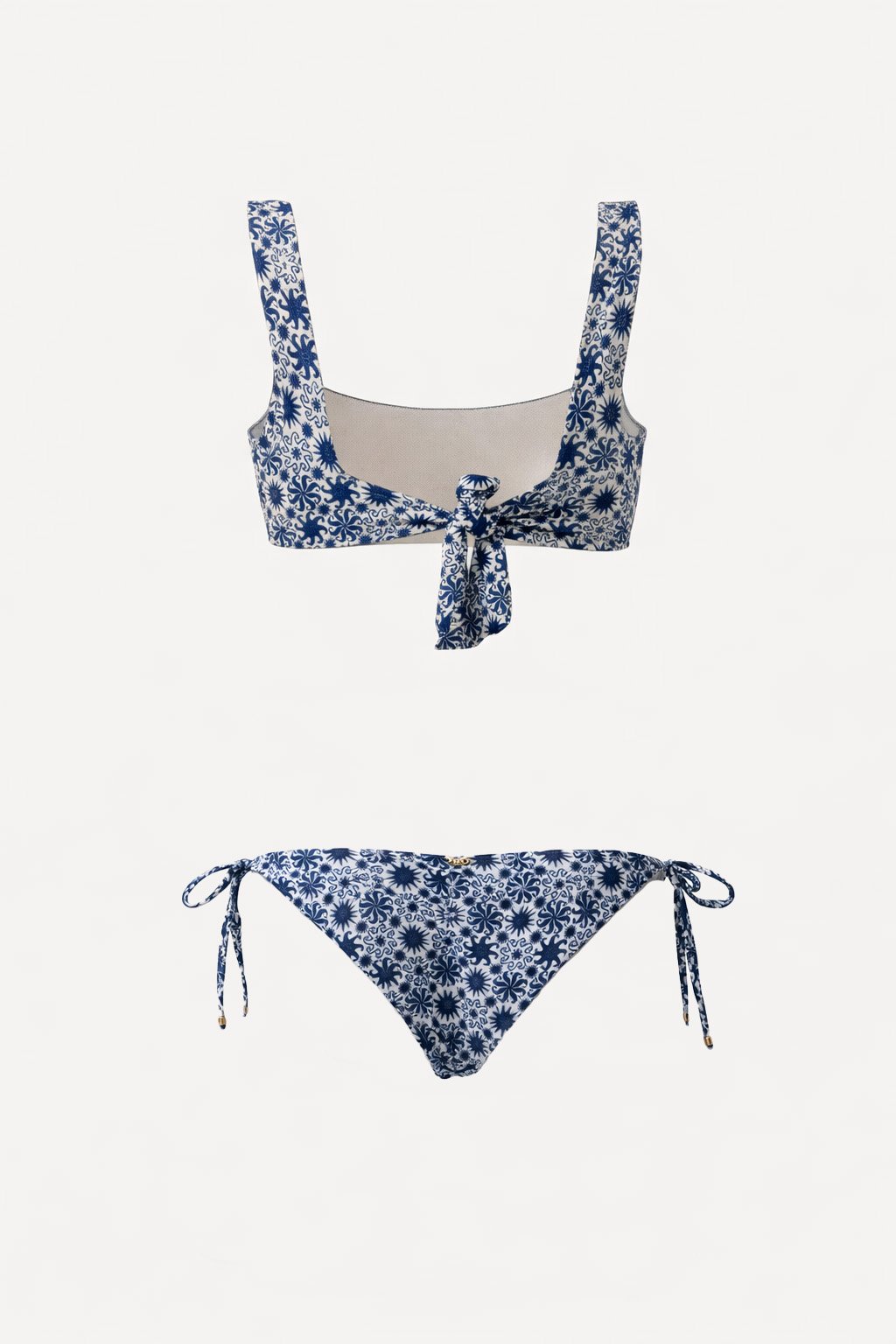 Bikini Top Reto + Calcinha Lacinho Onda Solar