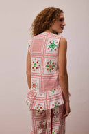 Blusa Botão Frente Sapori + Calça Reta Sapori