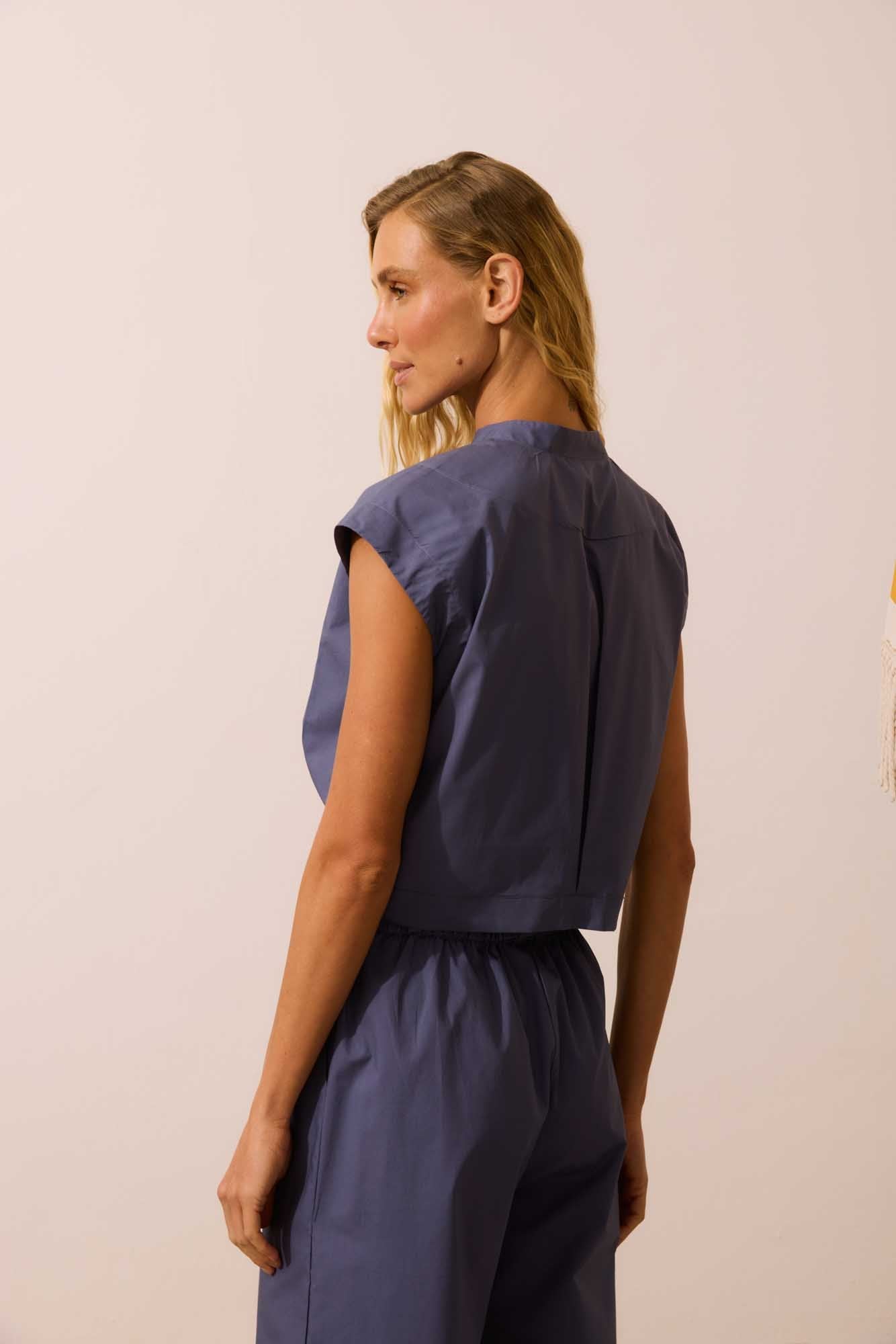 Blusa + Calça Azul Atântico