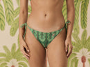 Bikini Top Meia Taça + Calcinha Lacinho Coqueiral Verde