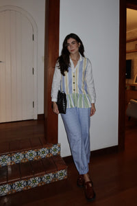 Blusa babado Tendas  + Calça Bali Brasilis